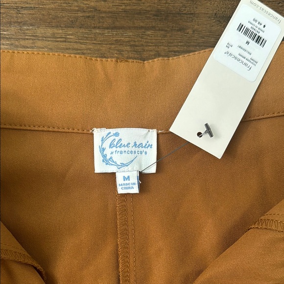 Francesca's Collections‎ High Waist Rolled Hem Tan Shorts Women’s Size Medium - Picture 6 of 12